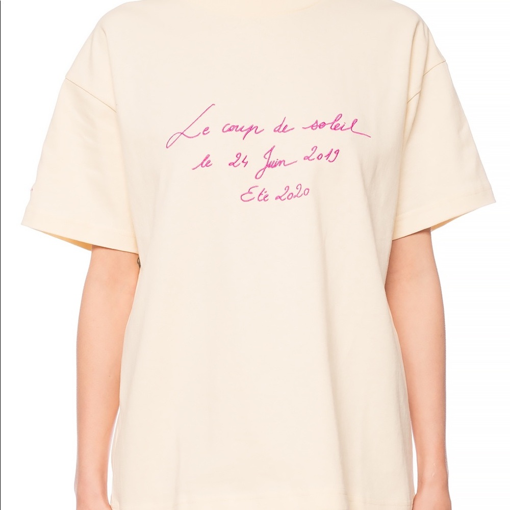 Jacquemus Le T-shirt Coup de Soleil. Size Small